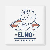 セサミストリート |ヴィンテージエルモ社長 マグネット (正面)