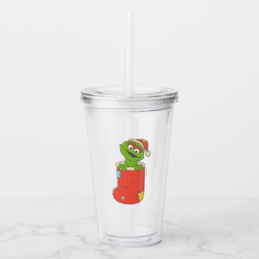 セサミストリート |ヴィンテージOSCARストッキング アクリルタンブラー (正面)