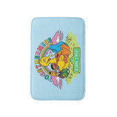 セサミストリート |一体性 バスマット (正面縦)