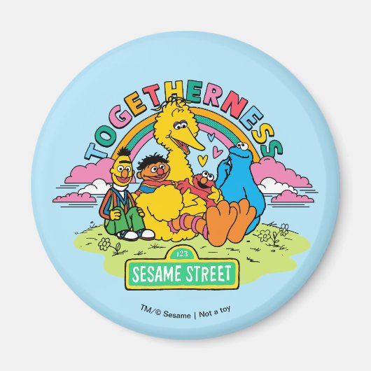 セサミストリート |一体性 マグネット (正面)