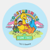 セサミストリート |一体性 ラウンドシール (正面)