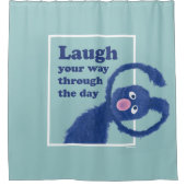 セサミストリート |一日を通して笑う シャワーカーテン (正面)