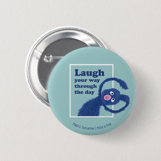 セサミストリート |一日を通して笑う 缶バッジ (正面&裏面)