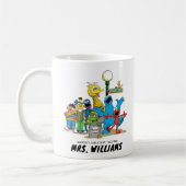 セサミストリート |世界で最も偉大な先生 コーヒーマグカップ (左)