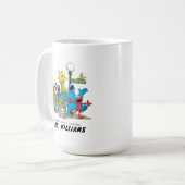 セサミストリート |世界で最も偉大な先生 コーヒーマグカップ (正面左)