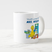 セサミストリート |世界で最も偉大な先生 ジャンボコーヒーマグカップ (正面右)