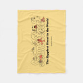 セサミストリート |世界で最も幸せな通り フリースブランケット (正面)