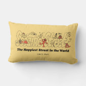 セサミストリート |世界で最も幸せな通り ランバークッション (裏面)