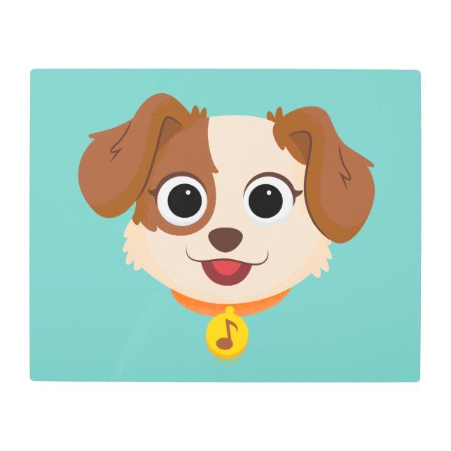 セサミストリート |丹後顔 メタルプリント (正面)