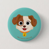 セサミストリート |丹後顔 缶バッジ (正面)