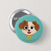 セサミストリート |丹後顔 缶バッジ (正面&裏面)