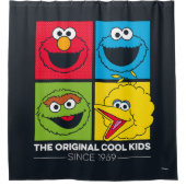 セサミストリート|元のクールな子供 シャワーカーテン (正面)