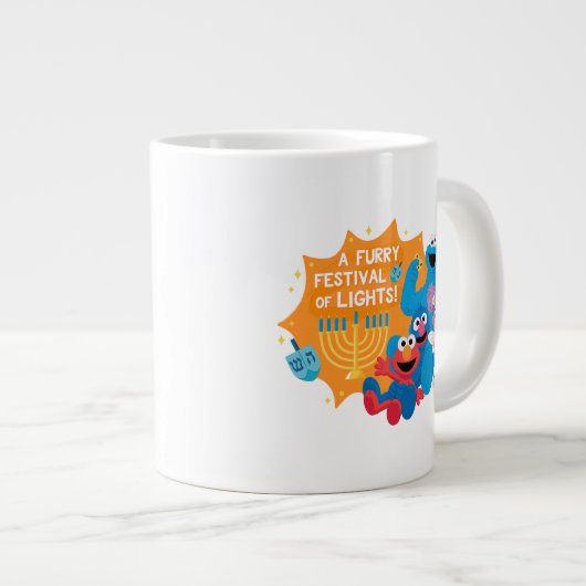 セサミストリート | 光の激しいフェスティバル! ジャンボコーヒーマグカップ (正面右)