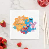 セサミストリート | 光の激しいフェスティバル! スタンダードランチョンナプキン (インサイチュ)