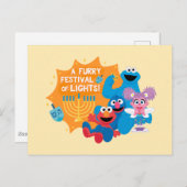 セサミストリート | 光の激しいフェスティバル! ポストカード (正面/裏面)