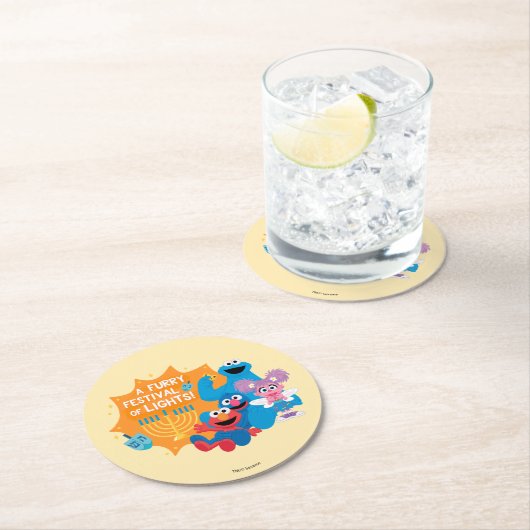 セサミストリート | 光の激しいフェスティバル! ラウンドペーパーコースター (インサイチュ)