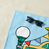 セサミストリート |名前の追加 ビーチタオル (インサイチュ)