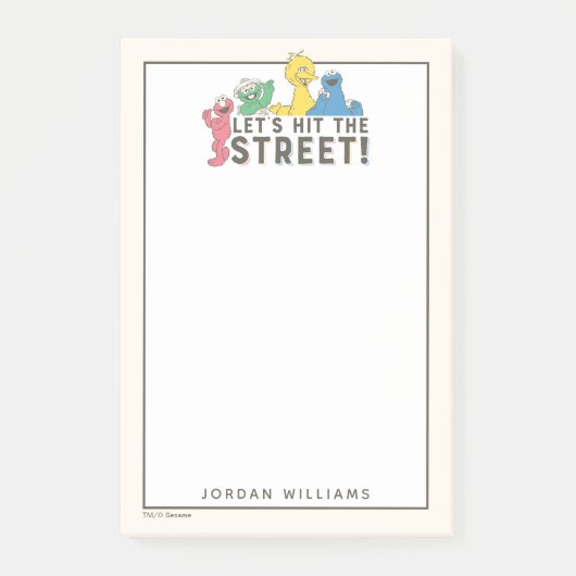 セサミストリート |名前の追加 ポストイット (正面)