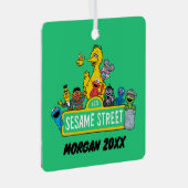 セサミストリート |名前の追加 メタルオーナメント (正面右)