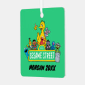 セサミストリート |名前の追加 メタルオーナメント (正面左)