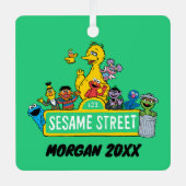 セサミストリート |名前の追加 メタルオーナメント (正面)