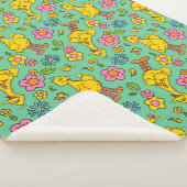 セサミストリート |大きな鳥と小さな鳥のパターン シェルパブランケット (3/4)