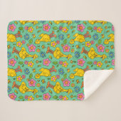 セサミストリート |大きな鳥と小さな鳥のパターン シェルパブランケット (正面(横))