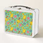 セサミストリート |大きな鳥と小さな鳥のパターン メタルランチボックス (正面)