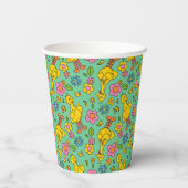 セサミストリート |大きな鳥と小さな鳥のパターン 紙コップ (裏面)