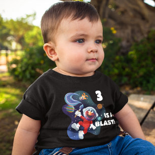 セサミストリート 宇宙のエルモとドロシー ベビーTシャツ