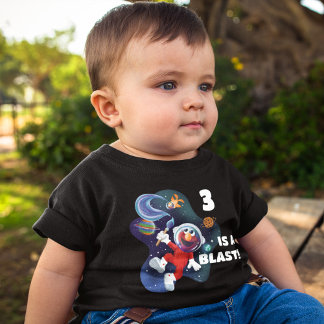 セサミストリート |宇宙のエルモとドロシー ベビーTシャツ