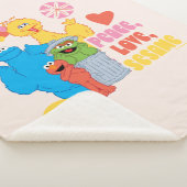 セサミストリート |平和、愛、セサミ シェルパブランケット (3/4)