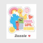 セサミストリート |平和、愛、セサミ シール (シート)