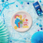 セサミストリート |平和、愛、セサミ ペーパープレート (パーティー)