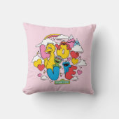 セサミストリート |愛 クッション (正面)