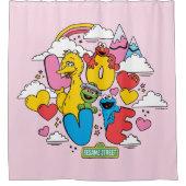 セサミストリート |愛 シャワーカーテン (正面)