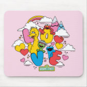 セサミストリート |愛 マウスパッド (正面)