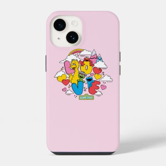 セサミストリート |愛 iPhoneケース (裏面)