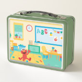 セサミストリート |教室のシーン メタルランチボックス (裏面)