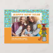 セサミストリート |新年おめでとう シーズンポストカード (正面)