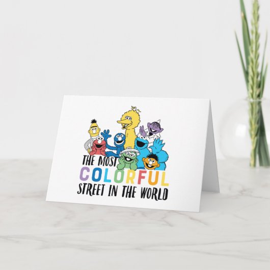 セサミストリート |最大のカラフル通り カード (正面)