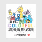 セサミストリート |最大のカラフル通り シール (シート)