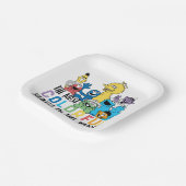 セサミストリート |最大のカラフル通り ペーパープレート (傾斜あり)