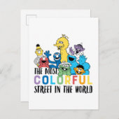 セサミストリート |最大のカラフル通り ポストカード (正面/裏面)