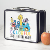 セサミストリート |最大のカラフル通り メタルランチボックス (インサイチュ)