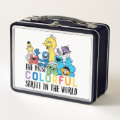 セサミストリート |最大のカラフル通り メタルランチボックス (正面)