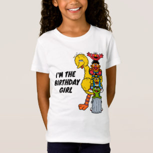 セサミストリート 私は誕生日女 Tシャツ
