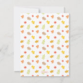 セサミストリート | 秋のエルモ パンプキン 誕生日 サンキューカード (裏面)