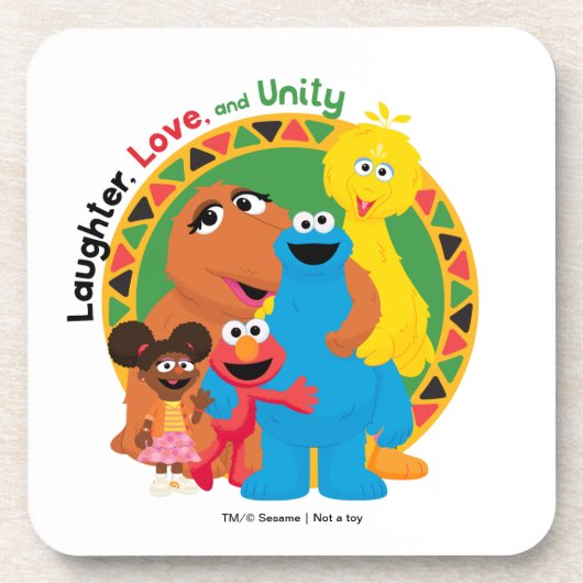 セサミストリート | 笑い、愛、統一 コースター (正面)