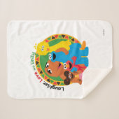 セサミストリート | 笑い、愛、統一 シェルパブランケット (正面(横))